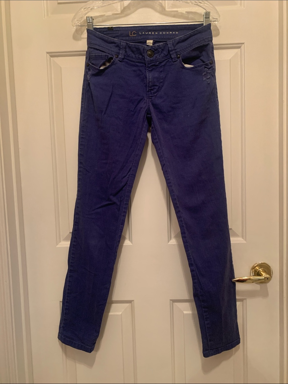 LC Lauren Conrad Deep Blue Skinny Jeans